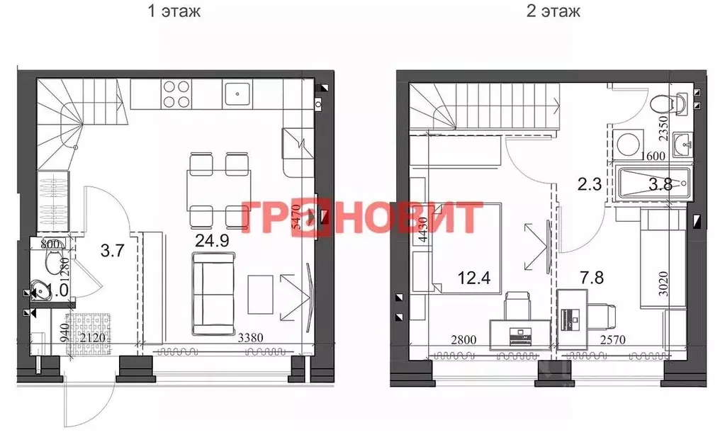 2-к кв. Новосибирская область, Новосибирский район, Мичуринский ... - Фото 1