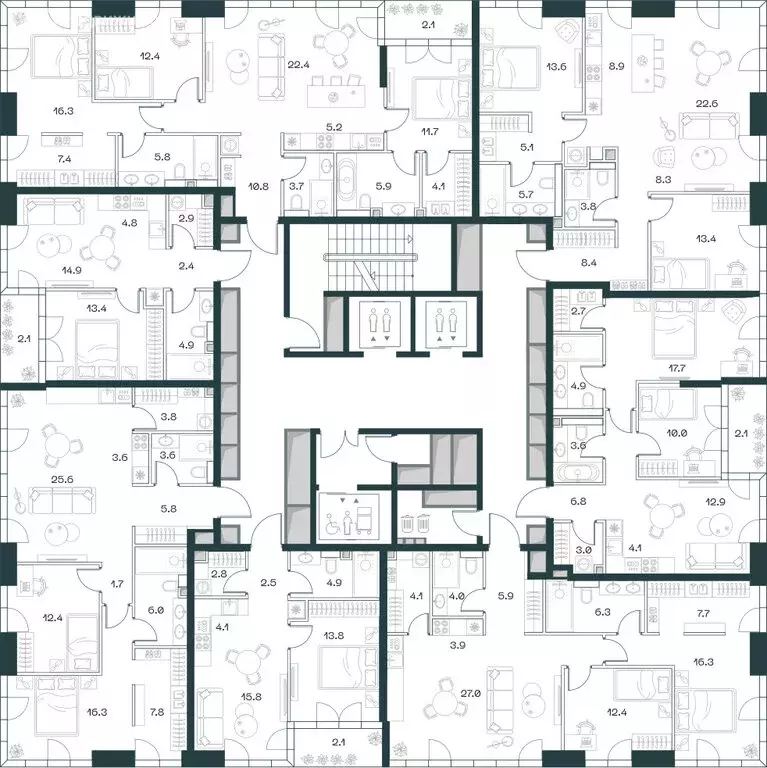 3-комнатная квартира: Москва, жилой комплекс Шифт, к4 (87.6 м) - Фото 2