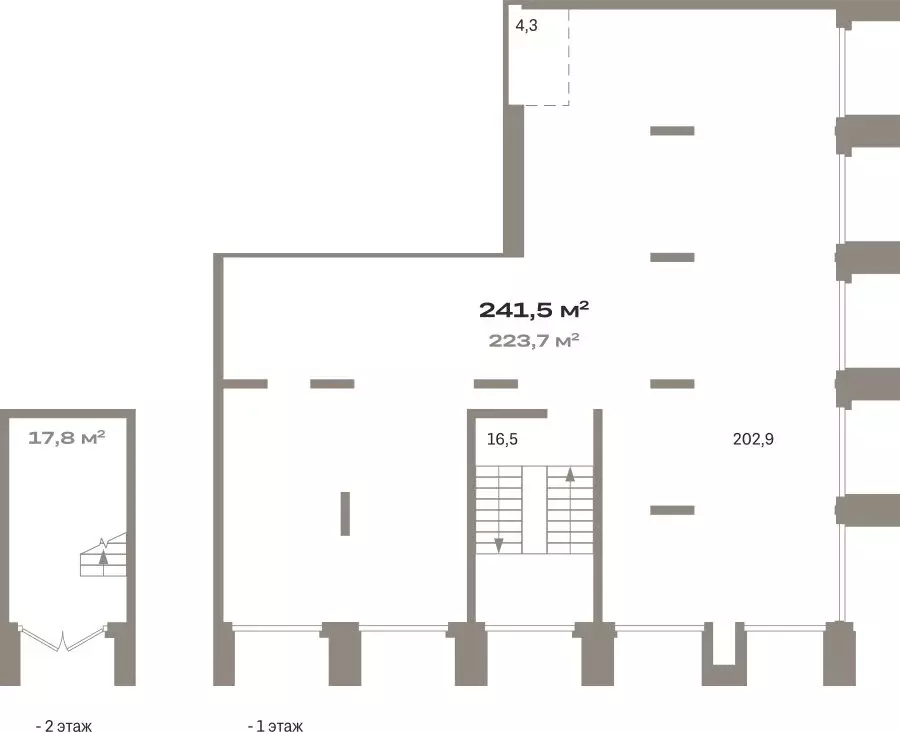 Помещение свободного назначения (241.51 м) - Фото 1