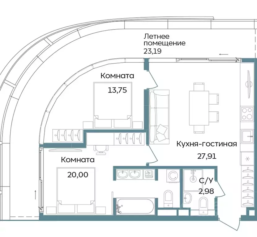 3-к кв. Крым, Саки ул. Морская (87.83 м) - Фото 1