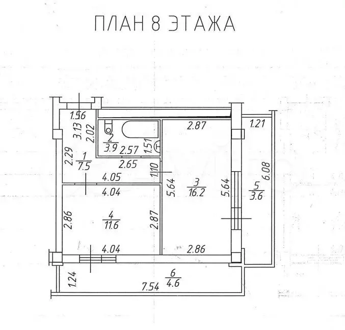 1-к. квартира, 39,2 м, 8/19 эт. - Фото 0