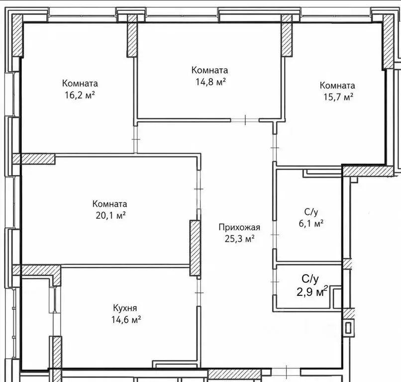 4-к кв. Башкортостан, Уфа Комсомольская ул., 15 (115.6 м) - Фото 2