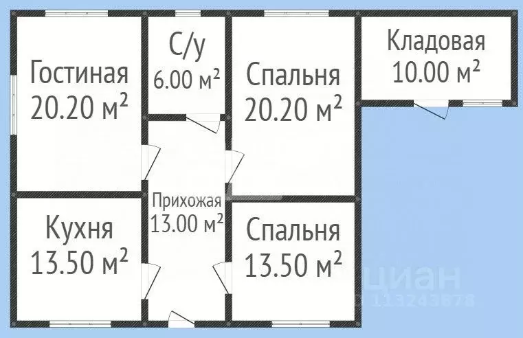 Дом в Дагестан, Махачкала Локомотив кв-л, ул. Мостовая, 41А (86 м) - Фото 1