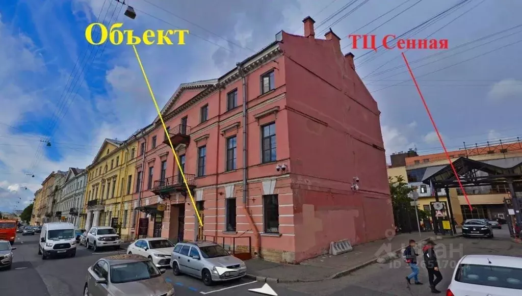 Помещение свободного назначения в Санкт-Петербург наб. Реки Фонтанки, ... - Фото 2