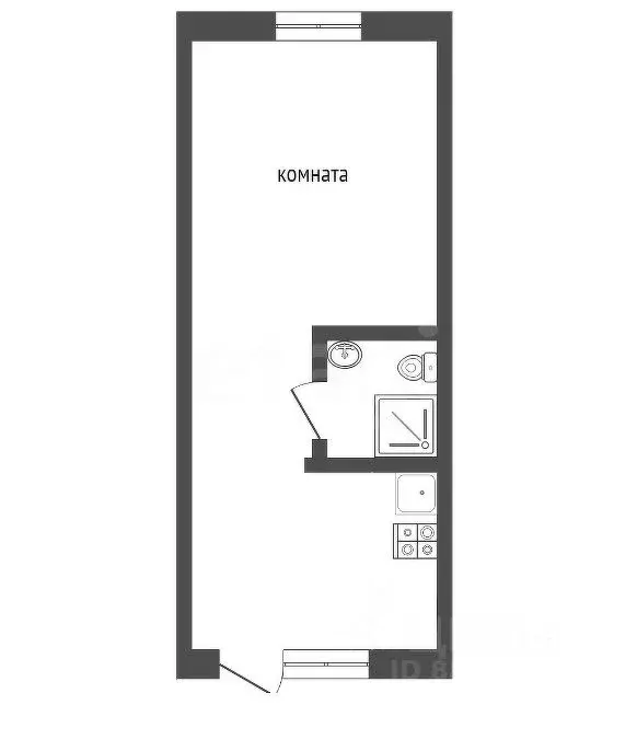 Студия Краснодарский край, Сочи Адлер жилрайон, ул. Пархоменко, 19к1 ... - Фото 2