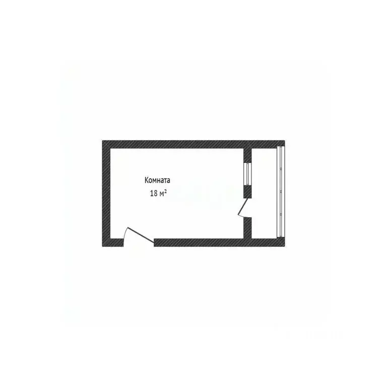 Комната Брянская область, Брянск ул. Ульянова, 134 (17.8 м) - Фото 1