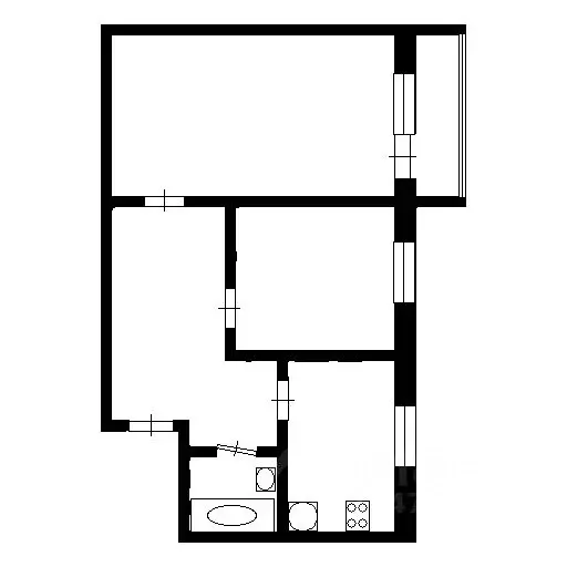 2-к кв. Санкт-Петербург ул. Замшина, 26 (43.0 м) - Фото 1