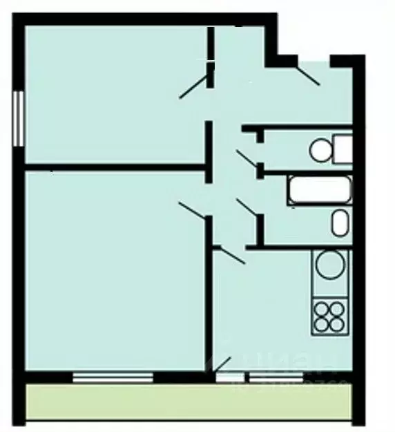 2-к кв. Москва Зеленоградская ул., 31К3 (38.6 м) - Фото 1