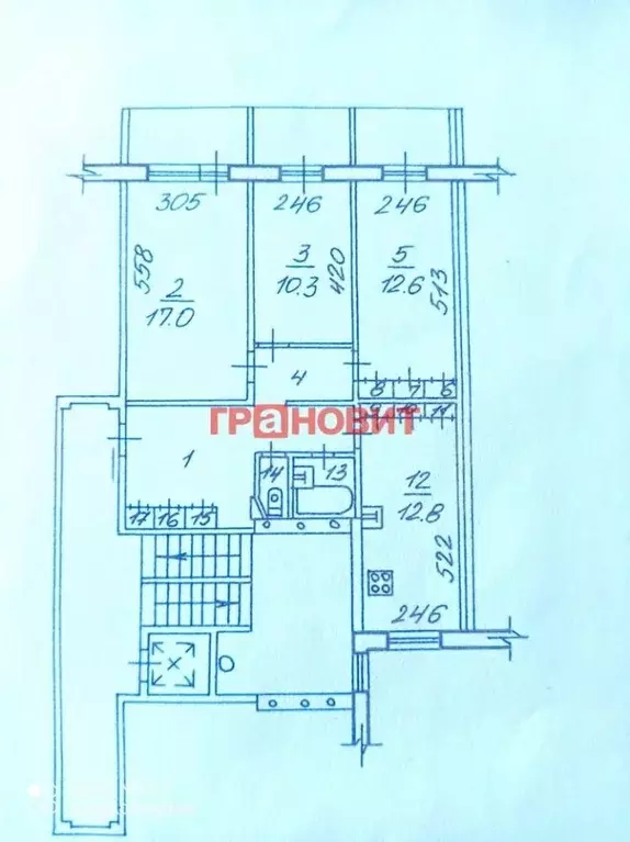 3-к кв. Новосибирская область, Новосибирск Северо-Чемской жилмассив, ... - Фото 1