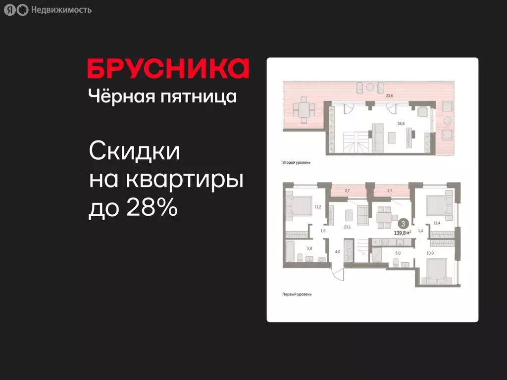 3-комнатная квартира: Екатеринбург, улица Гастелло, 18 (139.81 м) - Фото 1