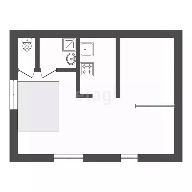 Гараж в Амурская область, Благовещенский район, с. Чигири ул. ... - Фото 2