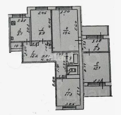 4-к кв. Тверская область, Тверь бул. Ногина, 8 (85.0 м) - Фото 2