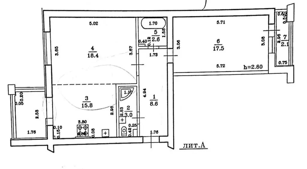 Продаётся 2-к квартира, 65.9 м - Фото 0