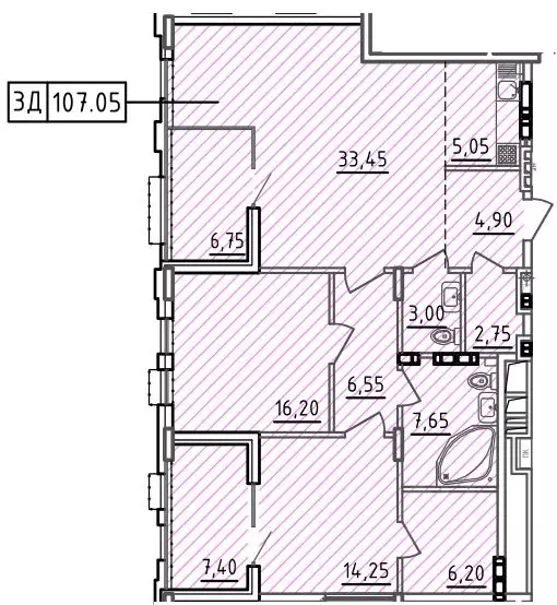 3-к кв. Ростовская область, Ростов-на-Дону ул. Седова, 19 (107.05 м) - Фото 0