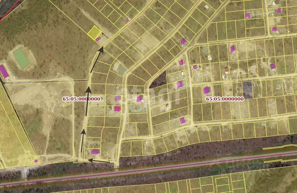 Участок в Сахалинская область, Южно-Сахалинск Анивская ул. (12.06 ... - Фото 1