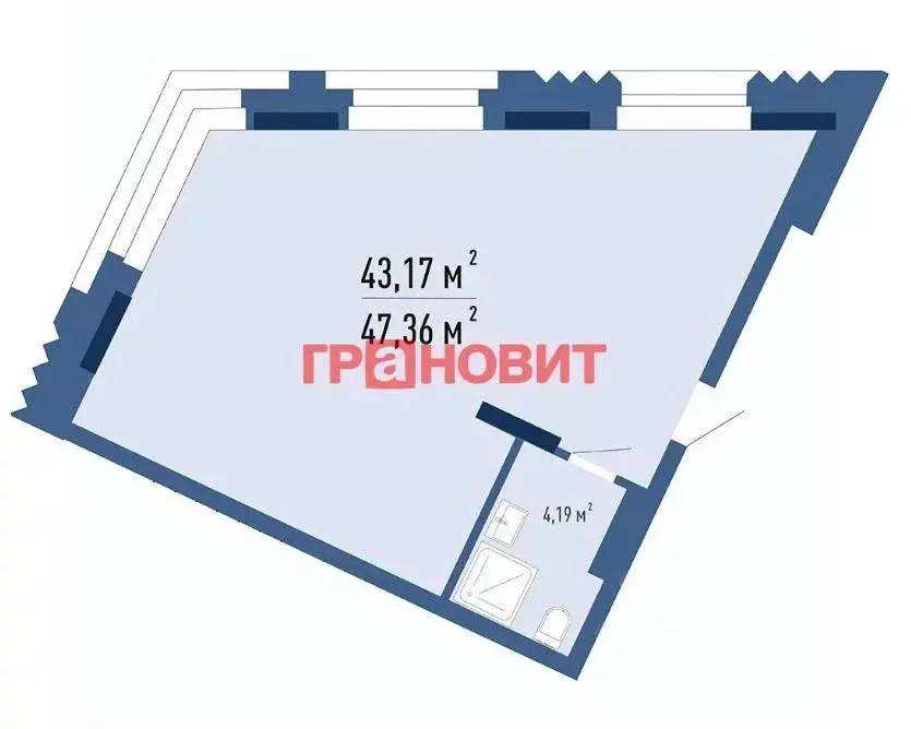 Офис в Новосибирская область, Новосибирск Красный просп., 101 (47 м) - Фото 0
