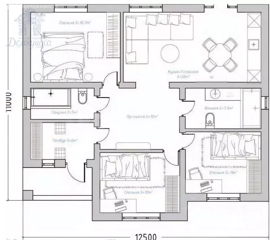 Дом в Ямное, улица Куйбышева, 4/1 (95 м) - Фото 2