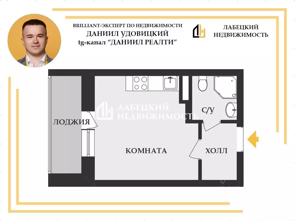 Студия Ленинградская область, Мурино Всеволожский район, бул. ... - Фото 2