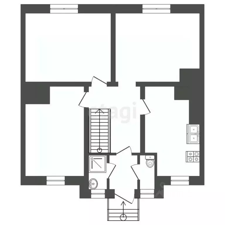 3-к кв. Калининградская область, Краснознаменский муниципальный округ, ... - Фото 1