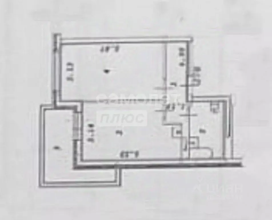 Квартира, 2 комнаты, 45.1 м - Фото 0