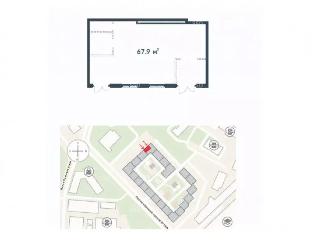Торговая площадь в Москва Малая Почтовая ул., 12 (68 м) - Фото 2