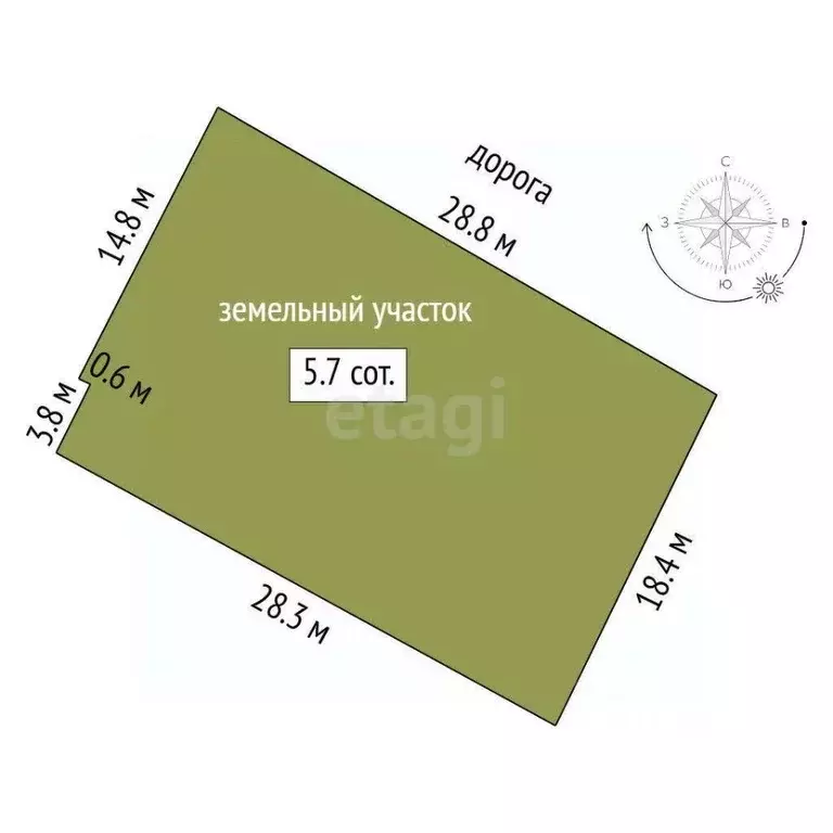 Участок в Тюменская область, Тюмень Малинка садовое товарищество, ул. ... - Фото 1