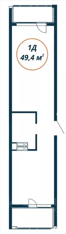 1-к кв. Приморский край, Находка  (49.4 м) - Фото 2