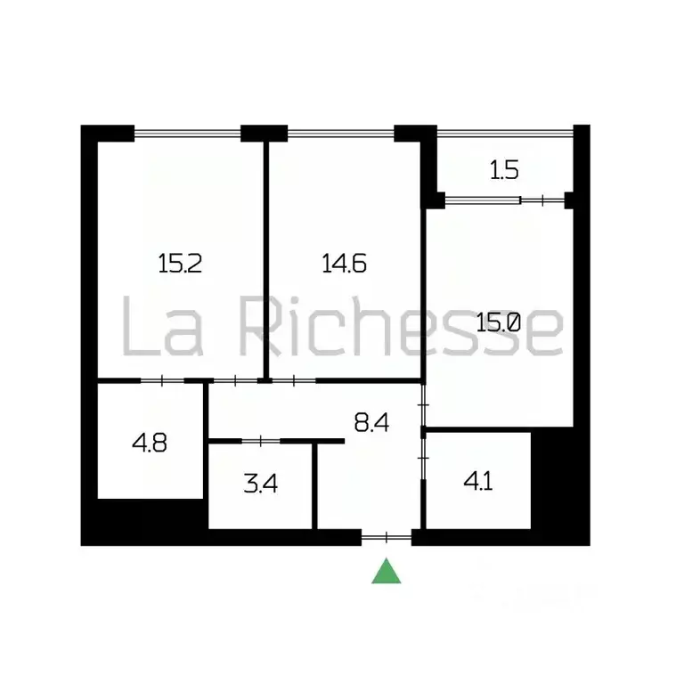 2-к кв. Москва Электролитный проезд, 7 (65.5 м) - Фото 2