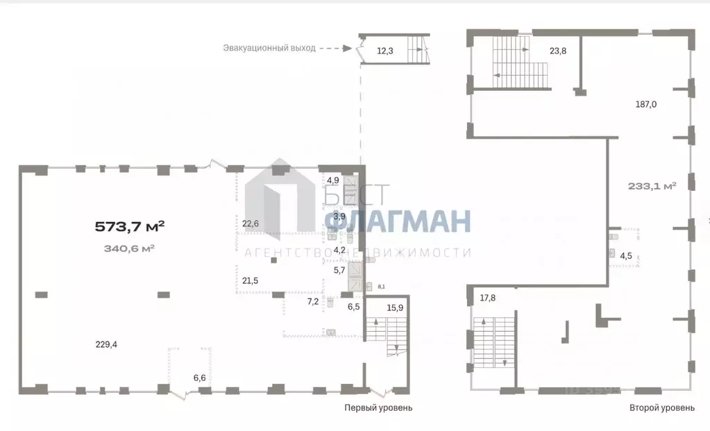 Помещение свободного назначения в Москва Квартал Герцена жилой ... - Фото 2