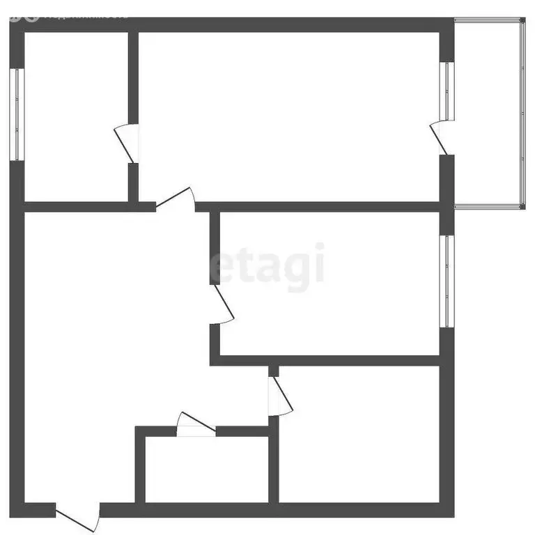 3-комнатная квартира: Троицк, Интернациональная улица, 39 (58.3 м) - Фото 1