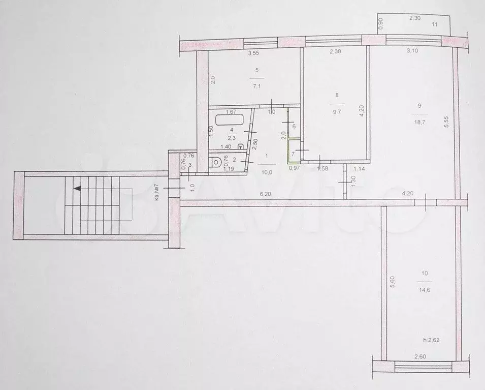 Аукцион: 3-к. квартира, 65,6 м, 2/2 эт. - Фото 0