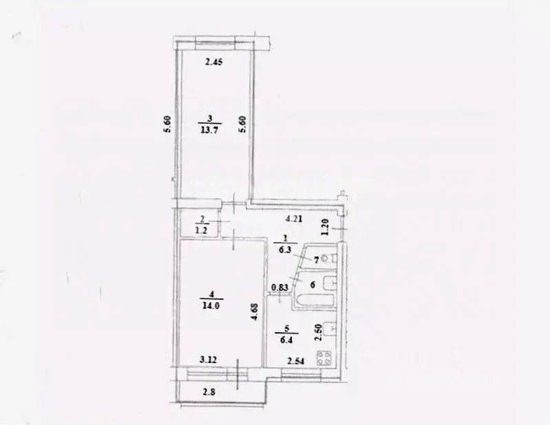 2-к кв. Приморский край, Владивосток ул. Вилкова, 9 (45.6 м) - Фото 1