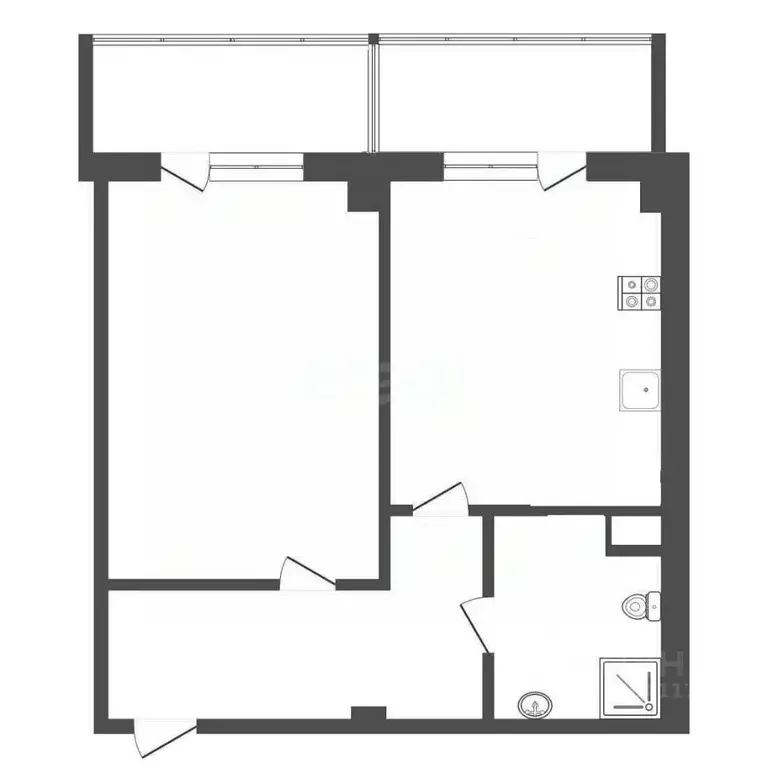 1-к кв. Севастополь ул. Руднева, 26/4 (42.6 м) - Фото 2
