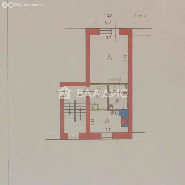 1-комнатная квартира: посёлок Заря, Центральная улица, 20 (32.2 м) - Фото 1