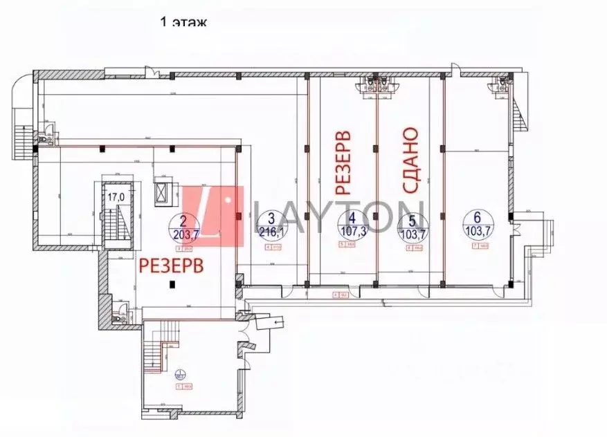 Помещение свободного назначения в Москва Щербаковская ул., 3С2 (216 м) - Фото 1