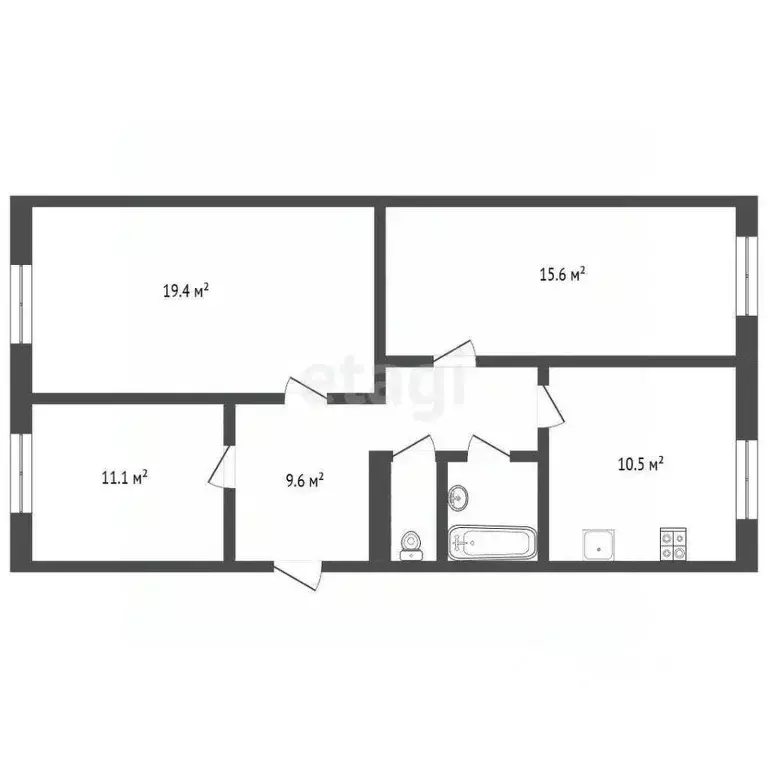 3-к кв. Ямало-Ненецкий АО, Новый Уренгой ул. 26-го съезда КПСС, 8 ... - Фото 1