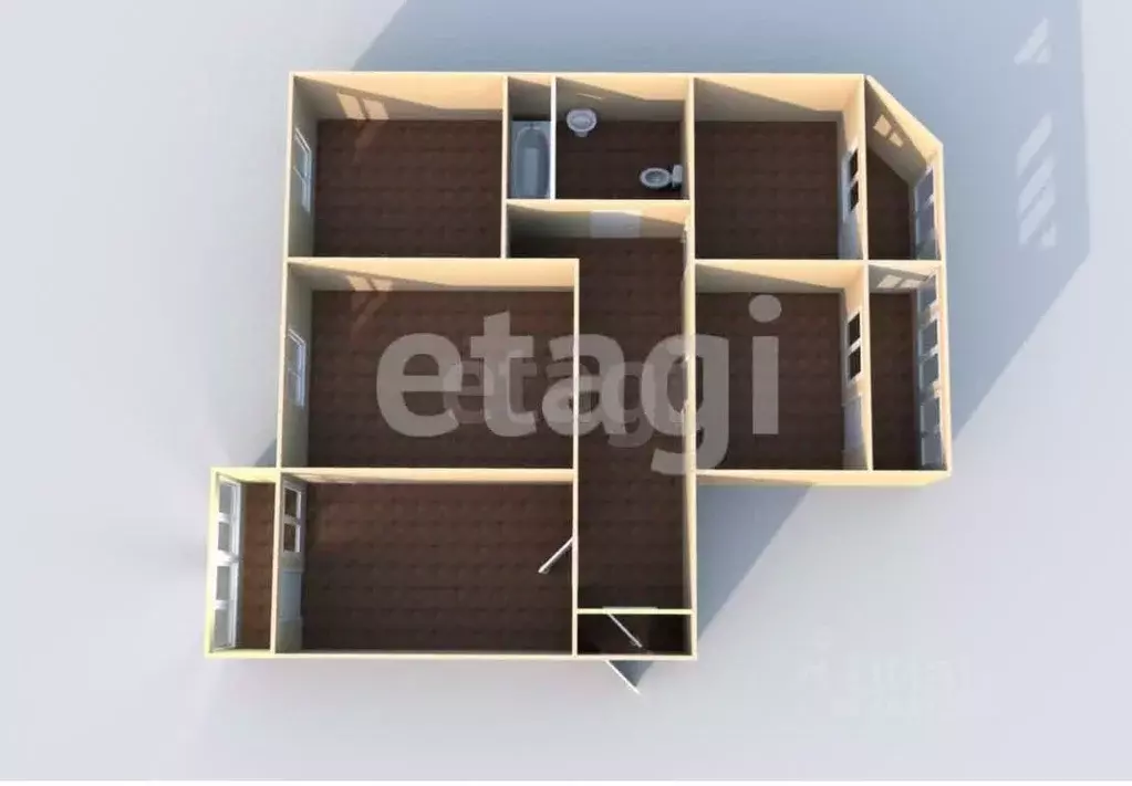 4-к кв. Сахалинская область, Южно-Сахалинск просп. Мира, 284А (79.0 м) - Фото 1