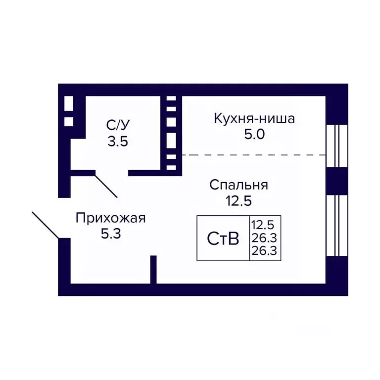 Студия Новосибирская область, Новосибирск 18-й Бронный пер., 16 (26.3 ... - Фото 0