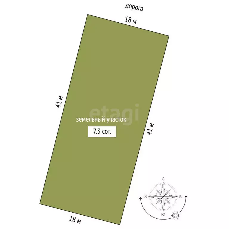 Участок в Заводоуковск, Липовая улица (7.3 м) - Фото 1