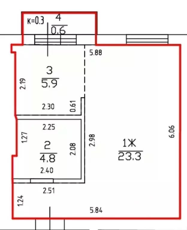 Студия Калининградская область, Гурьевский муниципальный округ, пос. ... - Фото 2