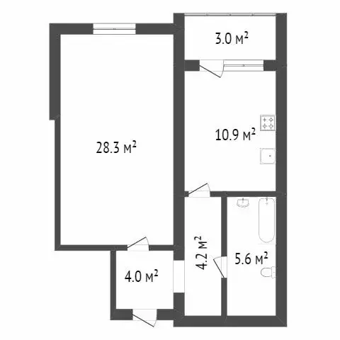 1-комнатная квартира: Саратов, Большая Казачья улица, 23/27 (46 м) - Фото 1