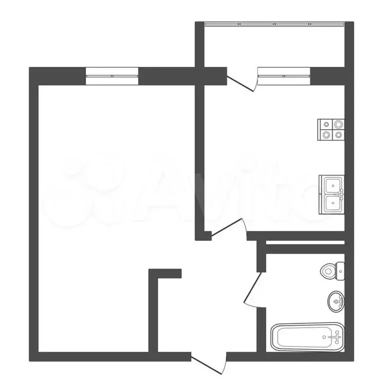 1-к. квартира, 40 м, 12/16 эт. - Фото 0