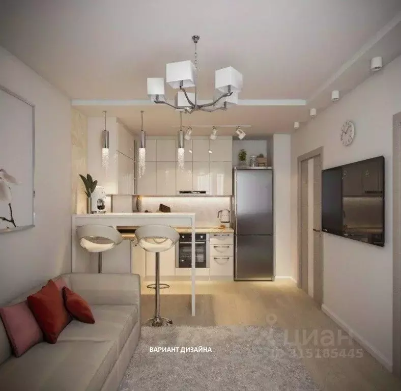 Студия Курская область, Курск ул. Росинка, 8 (97.0 м) - Фото 0