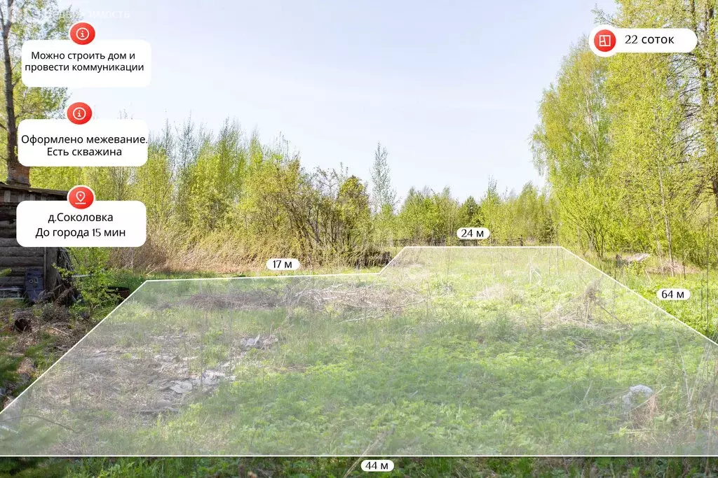 Участок в Тюменская область, Тобольский муниципальный округ, деревня ... - Фото 2