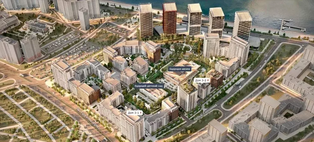 1-к кв. Санкт-Петербург Северный Ветер жилой комплекс (44.98 м) - Фото 1