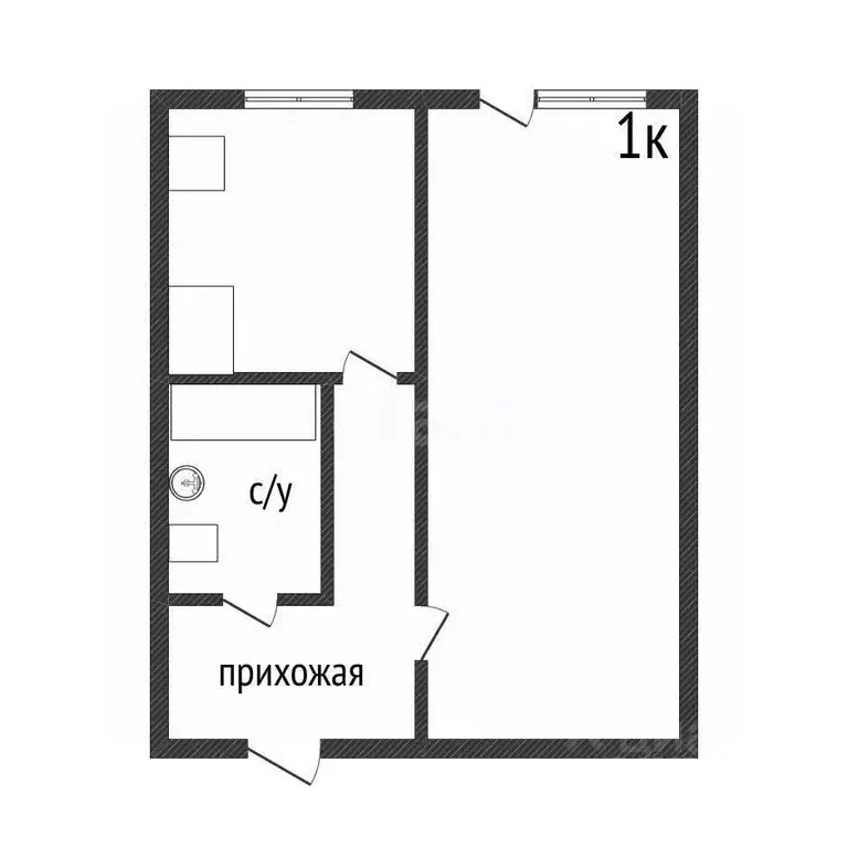 1-к кв. Костромская область, Кострома Малышково мкр, проезд ... - Фото 1