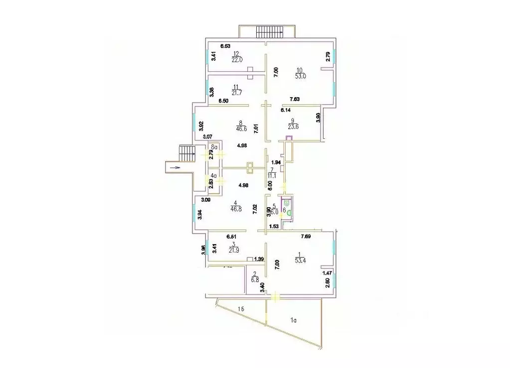 Помещение свободного назначения в Москва ул. Наташи Качуевской, 4 (358 ... - Фото 2