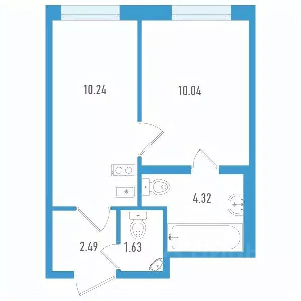 1-к кв. Санкт-Петербург дор. Муринская, 69 (28.72 м) - Фото 0