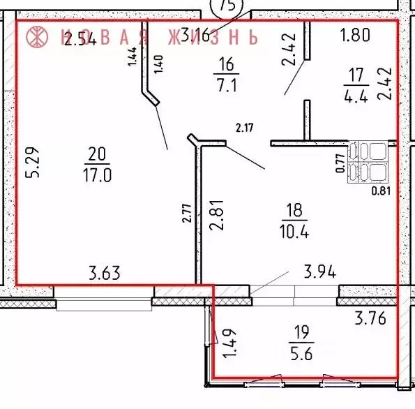 1-к кв. Самарская область, Самара проезд 4-й, 8А (44.5 м) - Фото 1