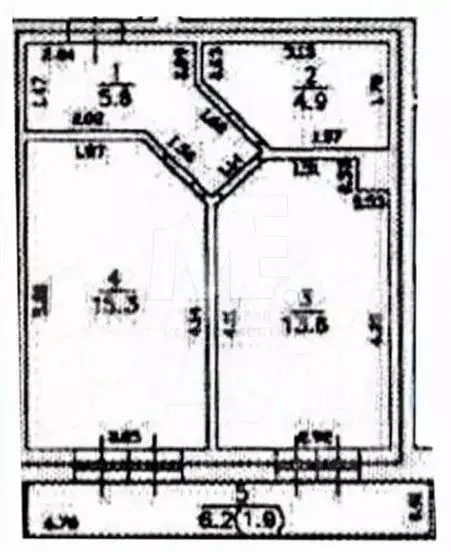 1-к кв. Калининградская область, Калининград Орудийная ул., 1А (39.6 ... - Фото 1